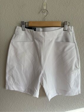 Dunning Golf Women's White Athletic Stretch Shorts